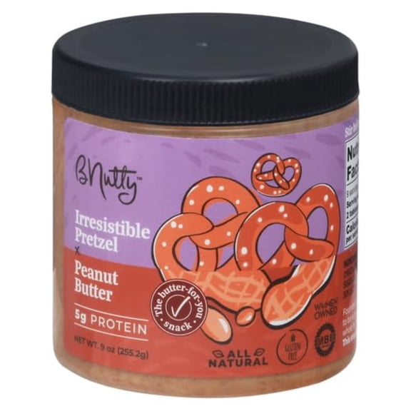 B Nutty Gourmet Gluten Free, Natural Peanut Butter 9 Oz - 6 Pack