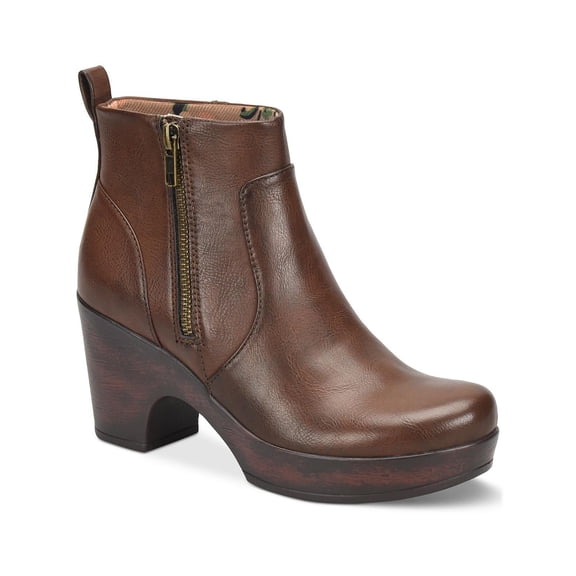 B.O.C. Womens Blakelynn Faux Leather Platform Ankle Boots
