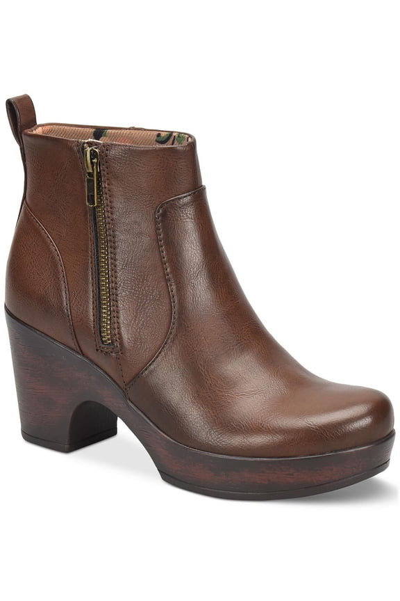 Womens Blakelynn Faux Leather Platform Ankle Boots