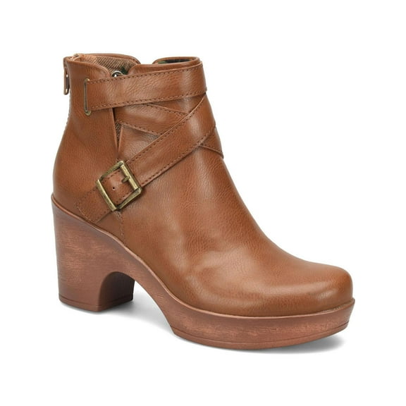 B.O.C. Womens Briley Faux Leather Zipper Ankle Boots