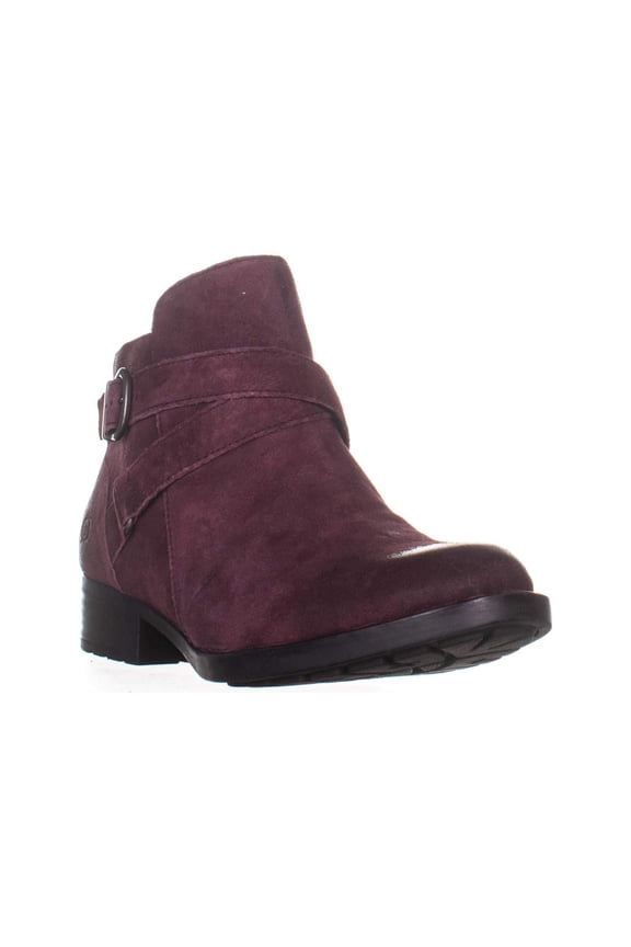 B.O.C Womens Chaval Leather Closed Toe Ankle Fashion Boots, Burgundy, Size 7.0