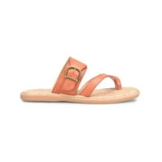 B.O.C. Womens Kelsee Faux Leather Buckle Slide Sandals