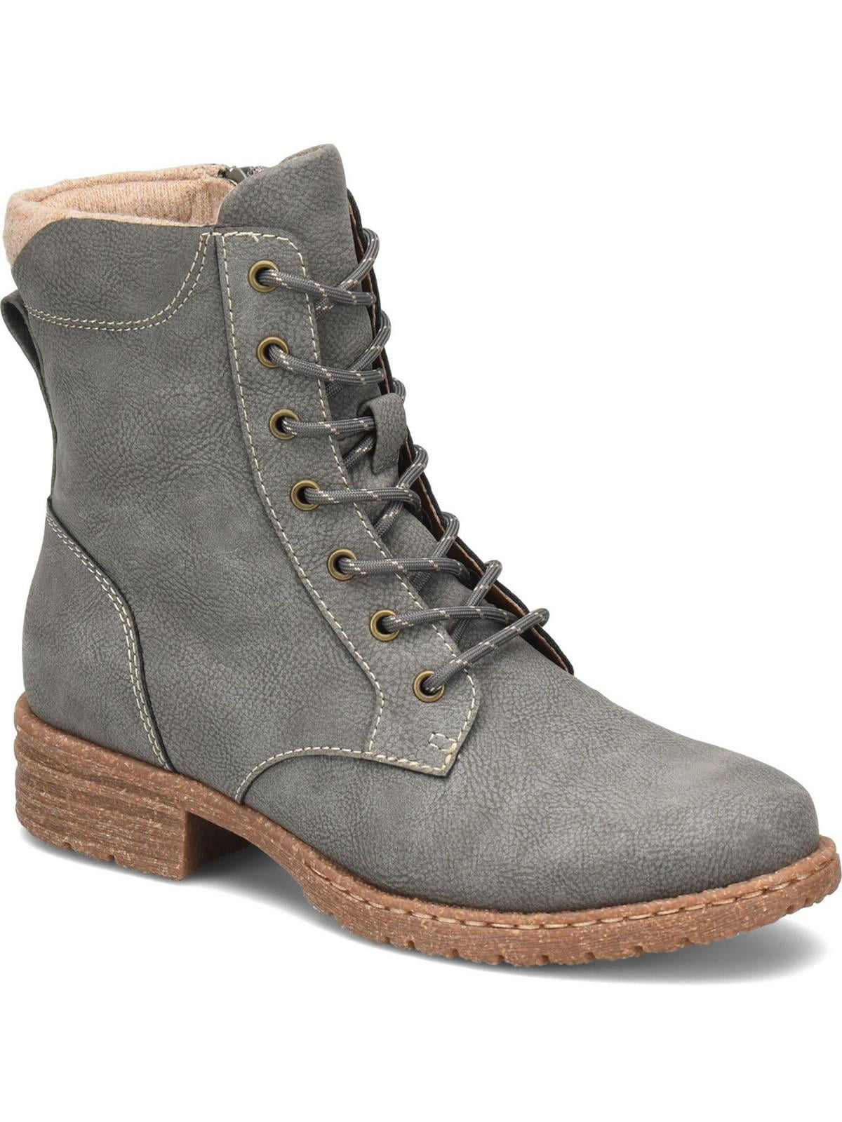 faux suede ankle boots