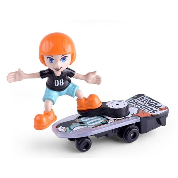 B/O Kids Toy Cartoon Electric Stunt Scooter Rotate Sliding Plate W/ Light &Music .rotate 360 degrees randomly on the skateboard.