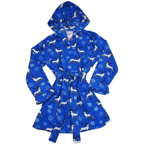 Bottoms Out Women's Microfleece Short Plush Fleece Spa Bath Robe for Ultimate Comfort