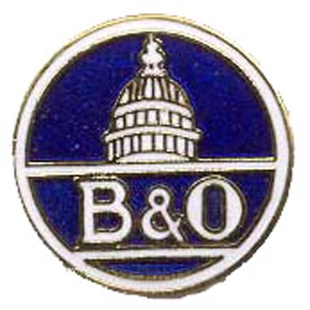 Eagle Emblems P01008 Pin - RR, B&O - 1 in.