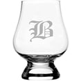 thumbnail image 1 of B Old English Monogrammed Etched 2.5oz Glencairn Wee Whisky Glass, 1 of 1