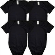 B-One Kids Baby 100% Cotton Super Soft Solid Bodysuits 4-Pack