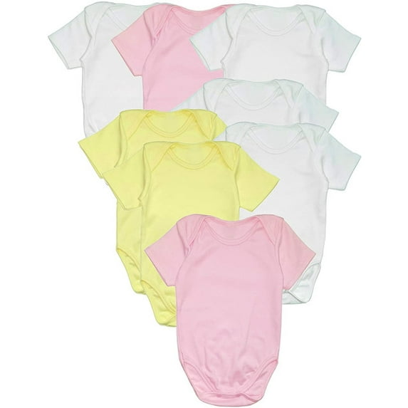 B-One Kids Baby 100% Cotton Super Soft Solid Bodysuits Pack