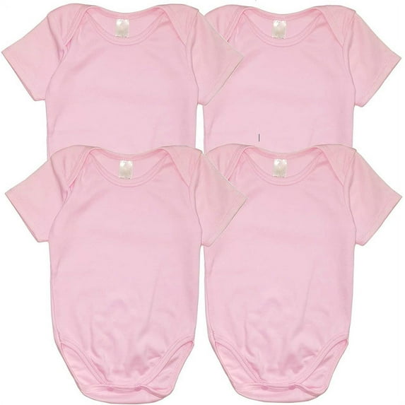 B-One Kids Baby 100% Cotton Super Soft Solid Bodysuits Pack