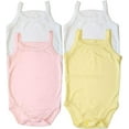 thumbnail image 1 of B-One Kids Girls Floral Bodysuit Spaghetti Strap Sleeveless Onsies Camisole Tank Top for Newborn Baby Toddler 100% Super Soft Cotton 4-Pack, 1 of 5