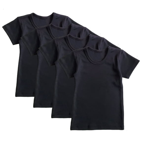 B-One Kids Boys' Cotton Solid Tee Shirt Undershirt