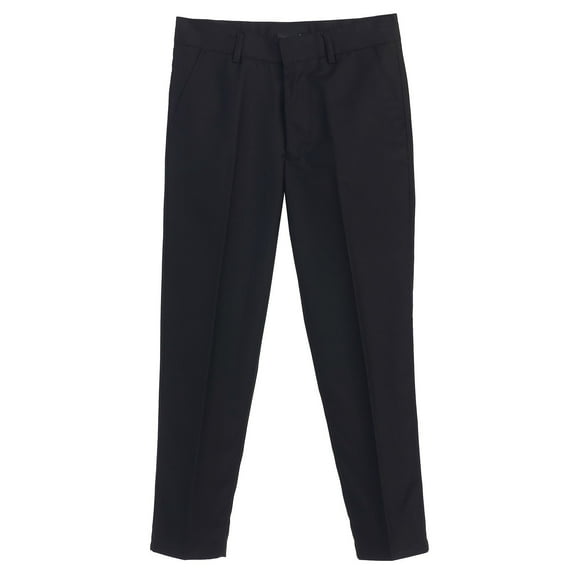 B-One Kids Boys Flat Front Adjustable Waistband Dress Pants