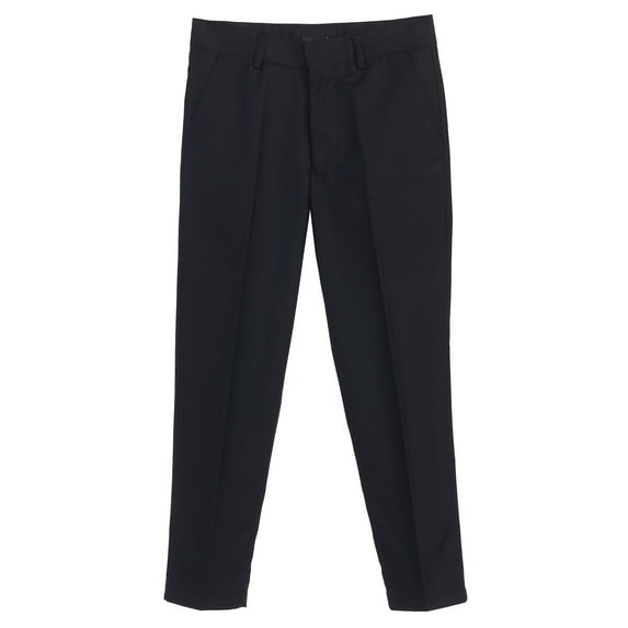 B-One Kids Boys Flat Front Adjustable Waistband Dress Pants