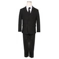 thumbnail image 1 of B-One Kids Boys' Formal 5 Piece Suit Set includes Suit Jacket, Dress Pants, White Dress Shirt, Matching Suit Vest and Clip-on Tie for Baby, Toddlers, Little Boys, Big Kids & Young Men, 1 of 3