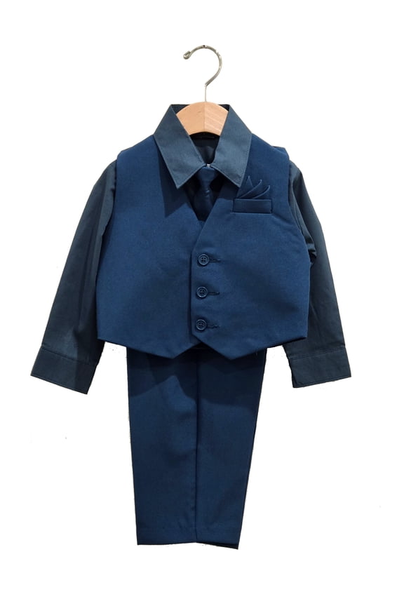 Boys' Formal Vest Suit Set, 4-Piece, Sizes 2T-14