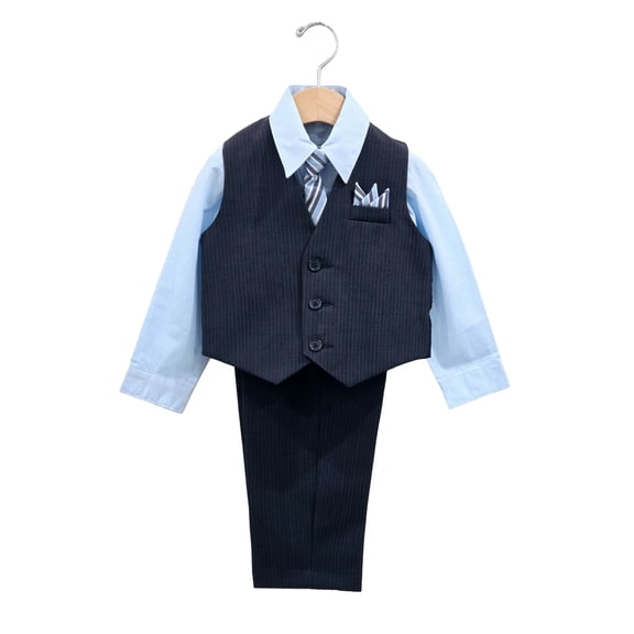 B-One Kids Boys' Formal Vest Suit Set, 4 Piece, Sizes 2T-14
