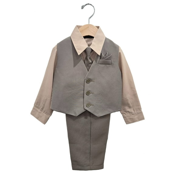 B-One Kids Boys' Formal Vest Suit Set, 4 Piece, Sizes 2T-14