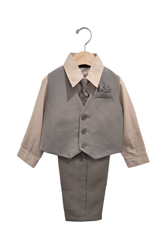Boys' Formal Vest Suit Set, 4 Piece, Sizes 2T-14