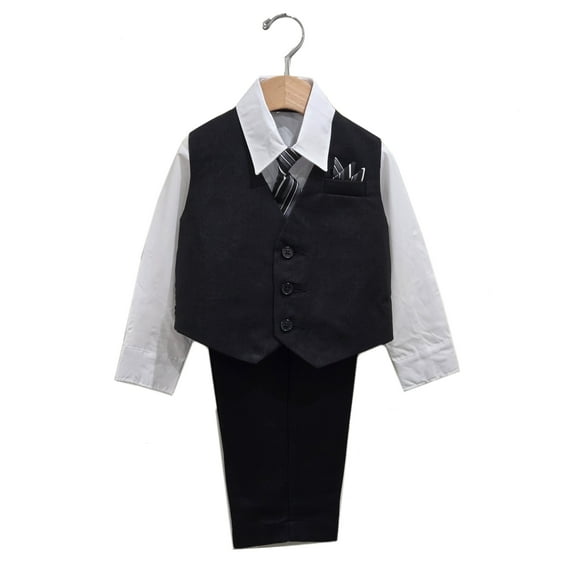 B-One Kids Boys' Formal Vest Suit Set, 4 Piece, Sizes 2T-14