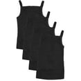 thumbnail image 1 of B-One Kids Girls' Cotton Camisole Tank Top Undershirt (Multipack), 1 of 2