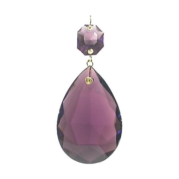 B&P Lamp® 1 1/2" (38Mm) Amethyst Color Pendalogue