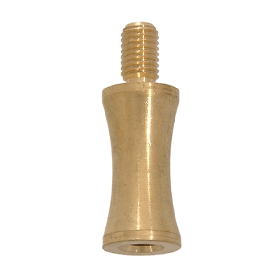 B&P Lamp 1 1/2" Length Bamboo Shaped Riser, Burnished & Lacquered