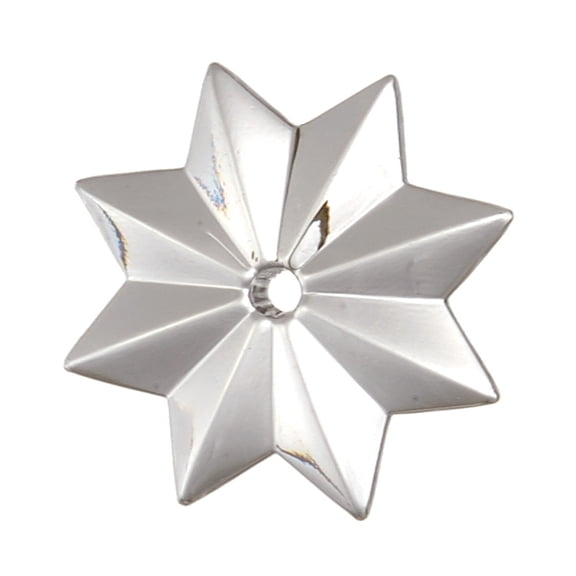 B&P Lamp 1 1/4" (30MM) Pressed Glass "Star" Pendant with Center Hole