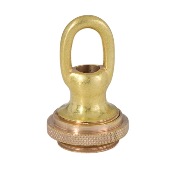 B&P Lamp® 1 3/4" Ht. Brass Screw Collar Loop, Tap 1/4F