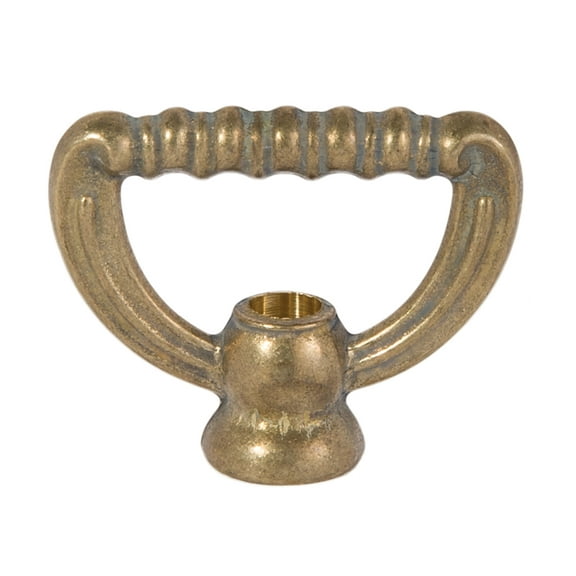 B&P Lamp 1 5/8 Inch Cast Brass Hang Straight D Loop