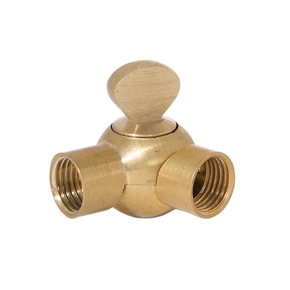 B&P Lamp 1-5/8 Inches Long Die Cast Brass Swivel Tapped 1/4IP on Both Ends