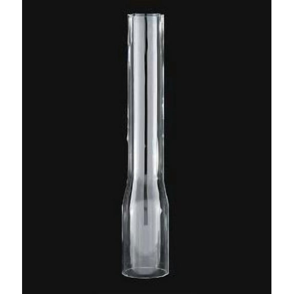 B&P Lamp® 1 7/8 Inch by 10 1/2 Inch Clear Glass Lamp Chimney for Vintage and Antique Style Globes
