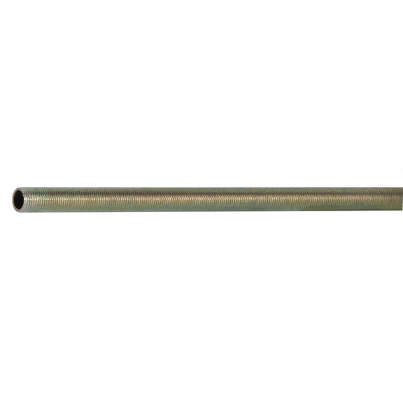 B&P Lamp 1/8 IP Brass All Thread Pipe, 36" Long