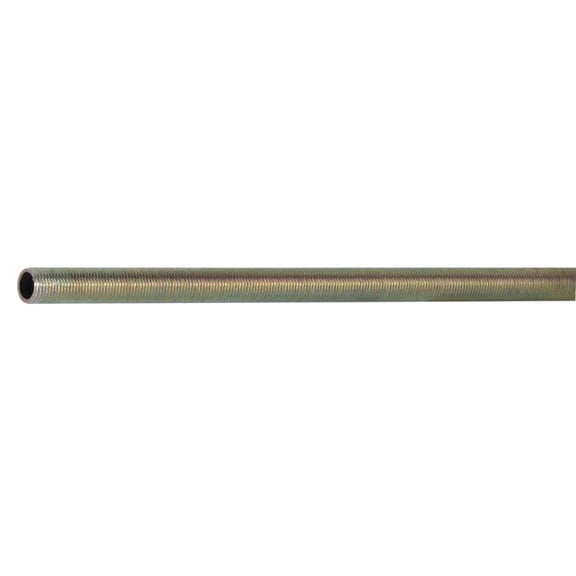 B&P Lamp® 1/8 IP X 36 Inch All Thread Pipe, 3/8 Inch Diameter, Zinc Plated Steel For Floor and Table Lamp Restoration