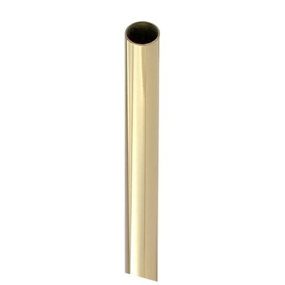 B&P Lamp 1" O.D. X 48", Unfinished Plain Brass Tubing