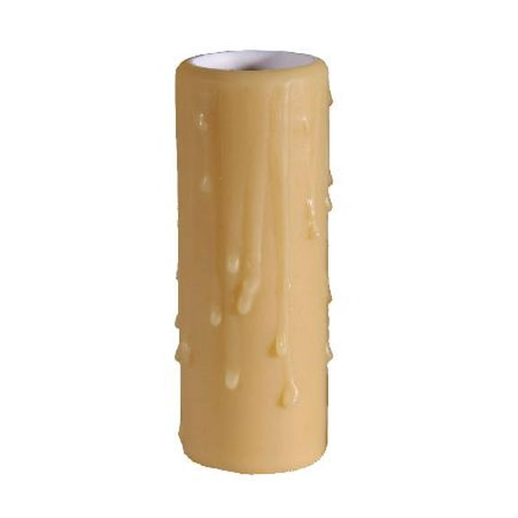 B&P Lamp® 10" Ht., Gold Poly Candle Cover, Candelabra Base