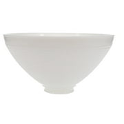 B&P Lamp 10 Inch Diameter I.E.S Style White Opal Glass Reflector Shade with Waffle Pattern Glass - Perfect Fit for Floor Lamps and Mogul Sockets