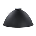 thumbnail image 1 of B&P Lamp® Industrial Style Metal Dome Lamp Shade, 10 Inch Diameter, Satin Black Finish, White Enamel Interior, 2-1/4 Inch Fitter, Pendant Light Shade, 1 of 2
