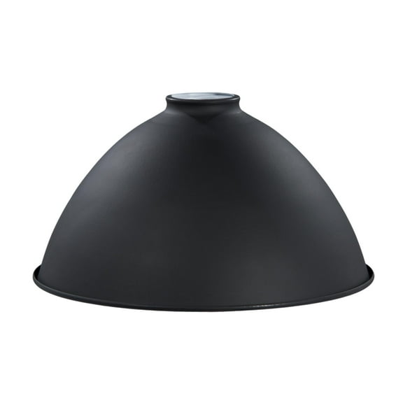 B&P Lamp® 10 Inch Diameter Modern Industrial Dome Shade, Satin Black