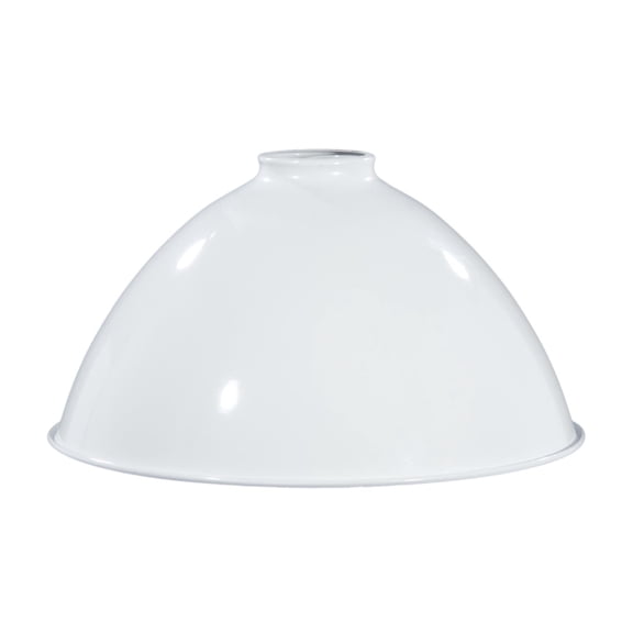 B&P Lamp® 10 Inch Diameter Modern Industrial Dome Shade, White