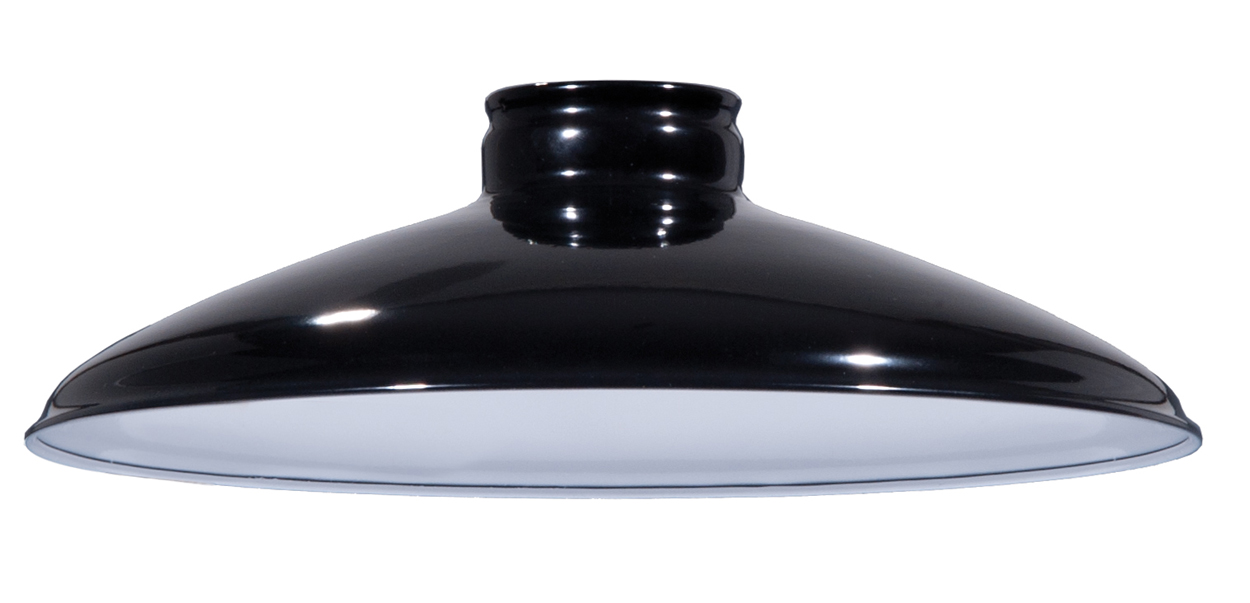 B&P Lamp® 10" Industrial Style Metal Lampshade (Black) - image 1 of 2