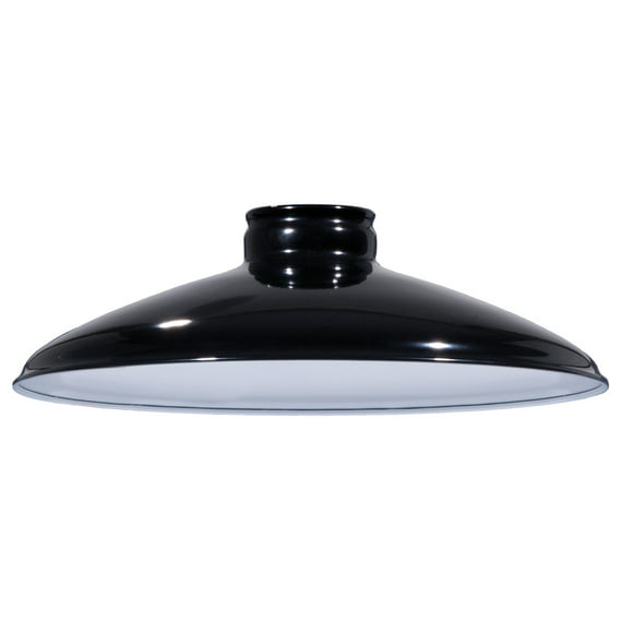 B&P Lamp® 10" Industrial Style Metal Lampshade (Black)