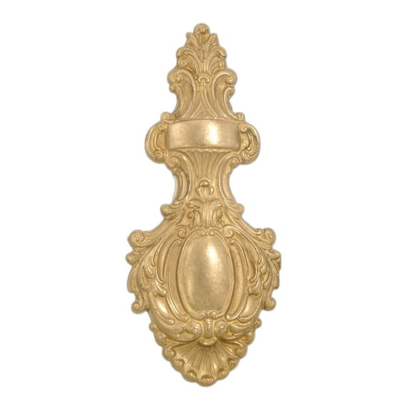 B&P Lamp 11 1/4" Victorian Style, Cast Brass Back Plate, Unfinished Brass