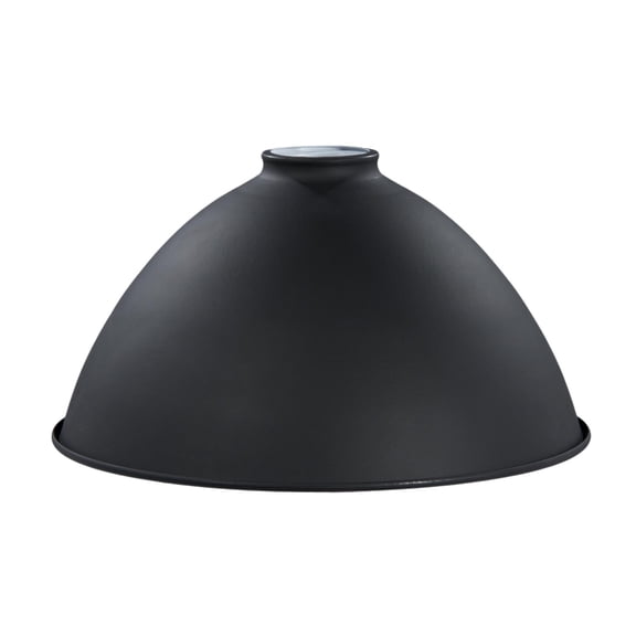 B&P Lamp® 12 Inch Diameter Modern Industrial Dome Shade, Satin Black