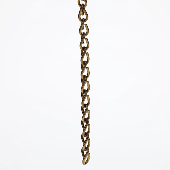 B&P Lamp #16 Brass Double Jack Chain, Foot