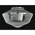 thumbnail image 1 of B&P Lamp® 16" Diameter, Clear Glass Schoolhouse Shade, 6" Fitter, 1 of 2