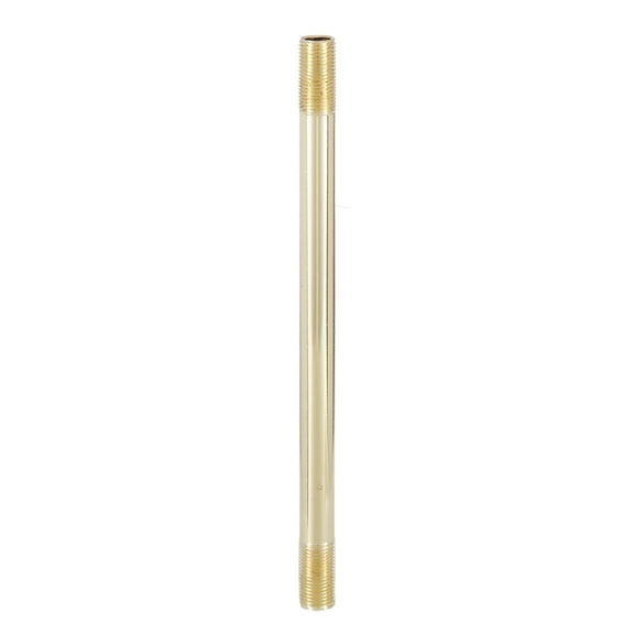 B&P Lamp® 16 Inch Brass Plated 1/8 IP Steel Threaded Rod