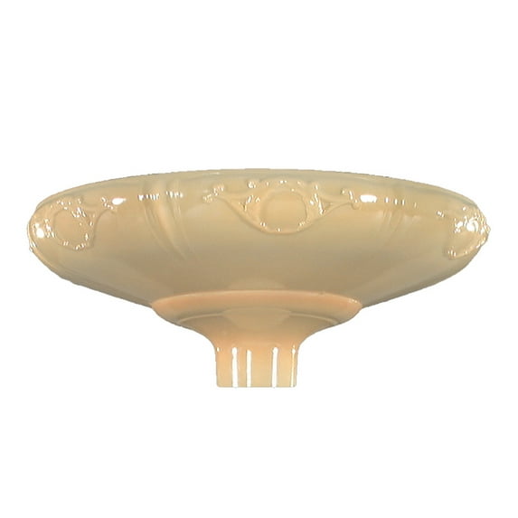 B&P Lamp® 16" Torchiere, Raised Victorian Wreath, Nu-Gold