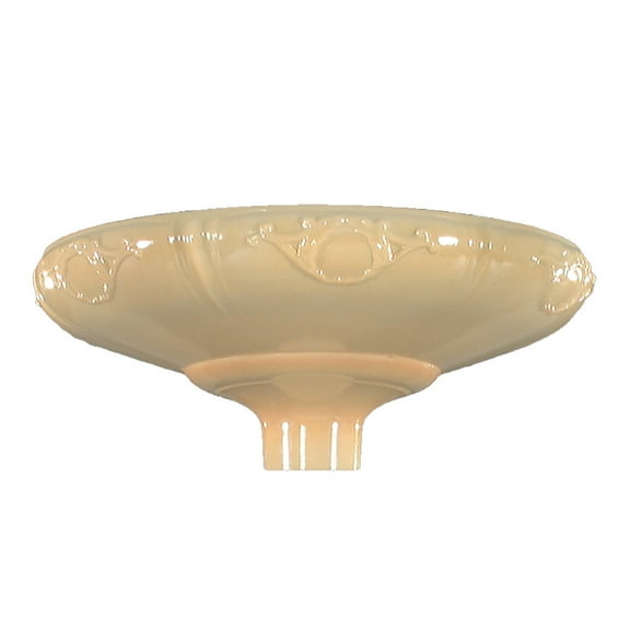 B&P Lamp 16" Torchiere, Raised Victorian Wreath, Nu-Gold