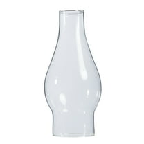 B&P Lamp® 2 1/2 Inch Base by 7 1/2 Inch Tall Clear Oil and Kerosene Lamp Chimney